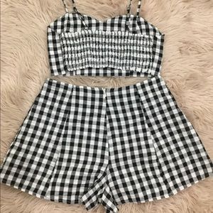Checker Board Two Piece Set!
